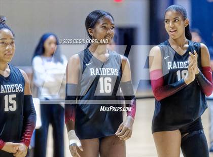 Thumbnail 3 in Alpharetta vs. Walton (GHSA AAAAAA State Volleyball Final) photogallery.