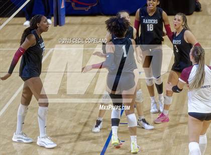Thumbnail 3 in Alpharetta vs. Walton (GHSA AAAAAA State Volleyball Final) photogallery.