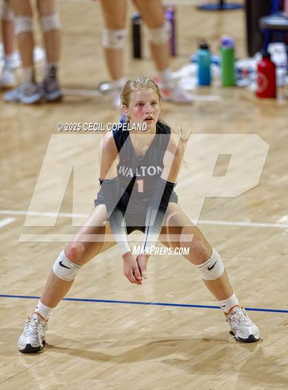 Thumbnail 2 in Alpharetta vs. Walton (GHSA AAAAAA State Volleyball Final) photogallery.
