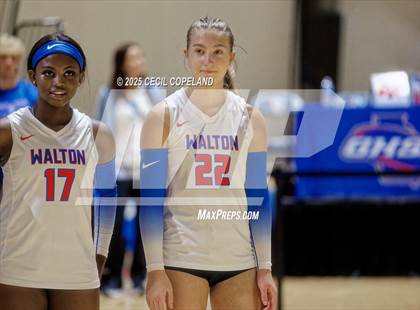 Thumbnail 2 in Alpharetta vs. Walton (GHSA AAAAAA State Volleyball Final) photogallery.