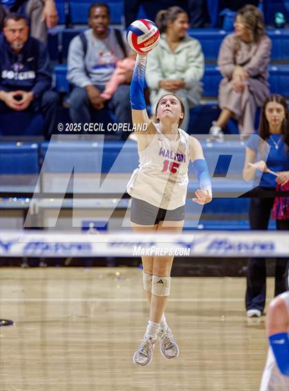 Thumbnail 2 in Alpharetta vs. Walton (GHSA AAAAAA State Volleyball Final) photogallery.