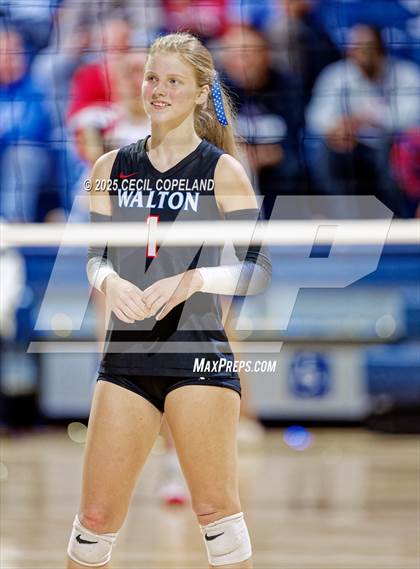 Thumbnail 2 in Alpharetta vs. Walton (GHSA AAAAAA State Volleyball Final) photogallery.