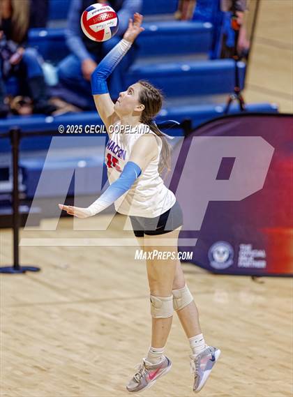 Thumbnail 3 in Alpharetta vs. Walton (GHSA AAAAAA State Volleyball Final) photogallery.