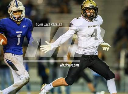 Thumbnail 2 in Peninsula @ Western (CIF-SS Div. 11 Championship) photogallery.