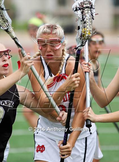 Thumbnail 3 in Oak Park vs. Mater Dei (US LAX/CIF Southern Section Final) photogallery.