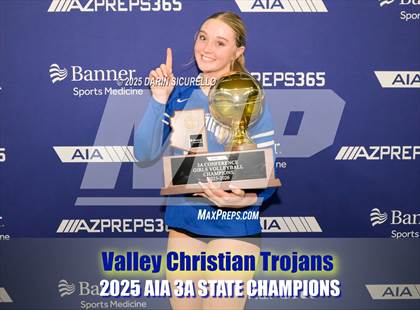 Thumbnail 3 in Northwest Christian vs Valley Christian (AIA 3A Final - Awards) photogallery.