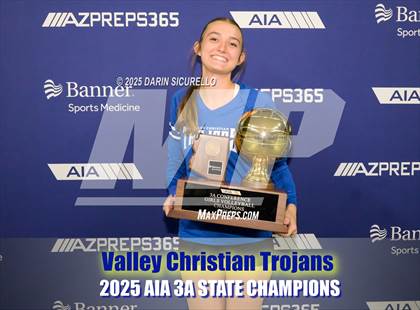 Thumbnail 2 in Northwest Christian vs Valley Christian (AIA 3A Final - Awards) photogallery.