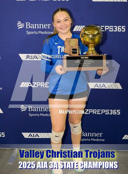 Thumbnail 2 in Northwest Christian vs Valley Christian (AIA 3A Final - Awards) photogallery.