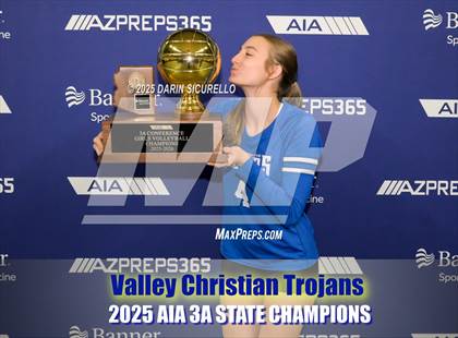 Thumbnail 3 in Northwest Christian vs Valley Christian (AIA 3A Final - Awards) photogallery.