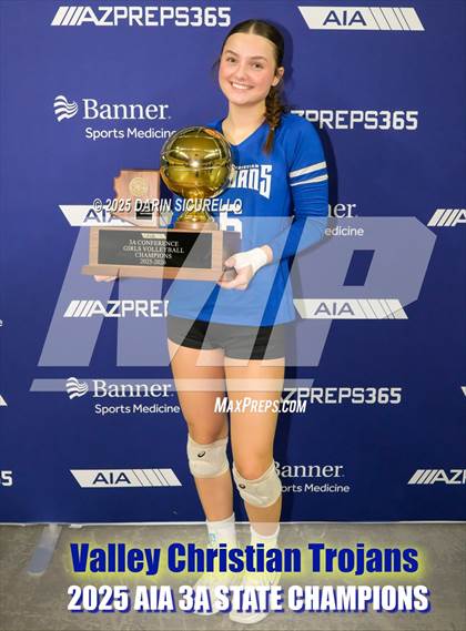 Thumbnail 3 in Northwest Christian vs Valley Christian (AIA 3A Final - Awards) photogallery.