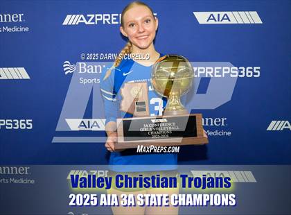 Thumbnail 3 in Northwest Christian vs Valley Christian (AIA 3A Final - Awards) photogallery.