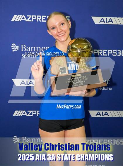 Thumbnail 1 in Northwest Christian vs Valley Christian (AIA 3A Final - Awards) photogallery.