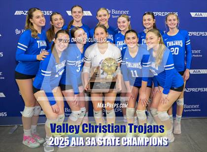 Thumbnail 2 in Northwest Christian vs Valley Christian (AIA 3A Final - Awards) photogallery.