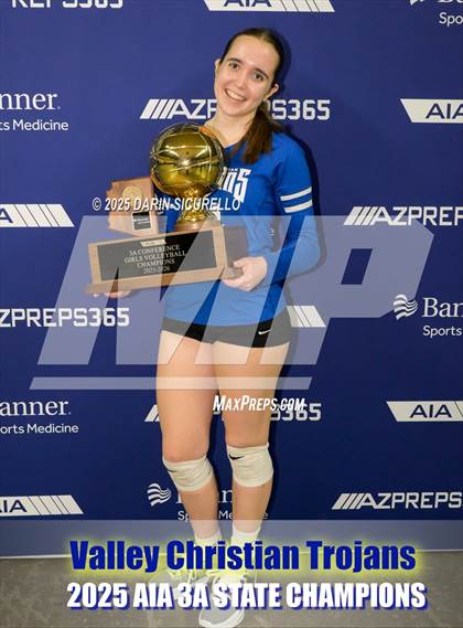 Thumbnail 3 in Northwest Christian vs Valley Christian (AIA 3A Final - Awards) photogallery.