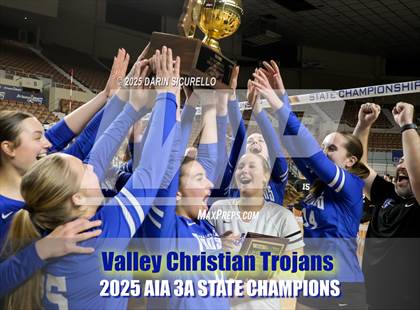 Thumbnail 3 in Northwest Christian vs Valley Christian (AIA 3A Final - Awards) photogallery.