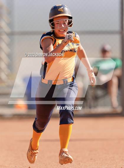 Thumbnail 1 in Boulder City vs Virgin Valley (NIAA 3A Softball Southern Final) photogallery.