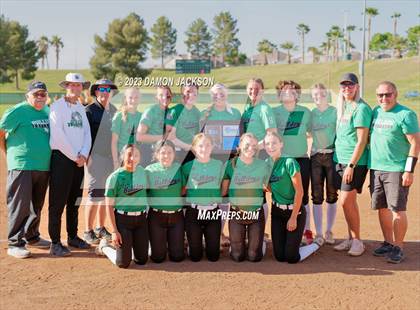 Thumbnail 3 in Boulder City vs Virgin Valley (NIAA 3A Softball Southern Final) photogallery.