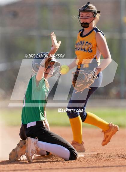 Thumbnail 2 in Boulder City vs Virgin Valley (NIAA 3A Softball Southern Final) photogallery.