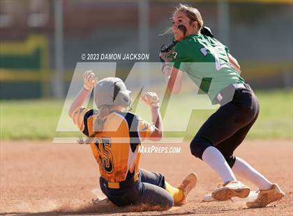 Thumbnail 2 in Boulder City vs Virgin Valley (NIAA 3A Softball Southern Final) photogallery.