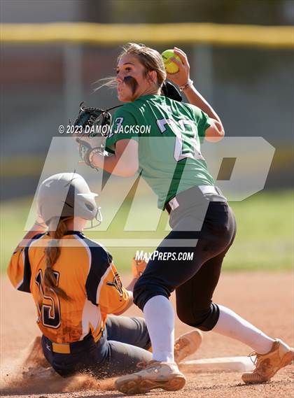 Thumbnail 3 in Boulder City vs Virgin Valley (NIAA 3A Softball Southern Final) photogallery.