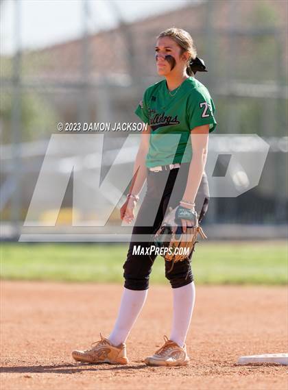 Thumbnail 3 in Boulder City vs Virgin Valley (NIAA 3A Softball Southern Final) photogallery.