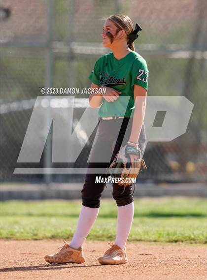 Thumbnail 2 in Boulder City vs Virgin Valley (NIAA 3A Softball Southern Final) photogallery.