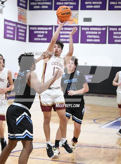 Thumbnail 3 in Cicero Prep Academy vs. Horizon Honors (Coyotes Basketball Invitational) photogallery.