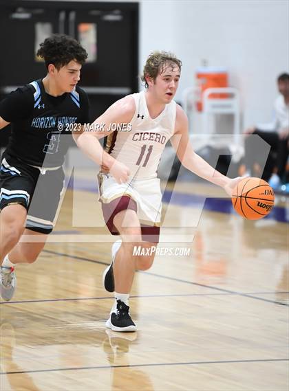 Thumbnail 3 in Cicero Prep Academy vs. Horizon Honors (Coyotes Basketball Invitational) photogallery.