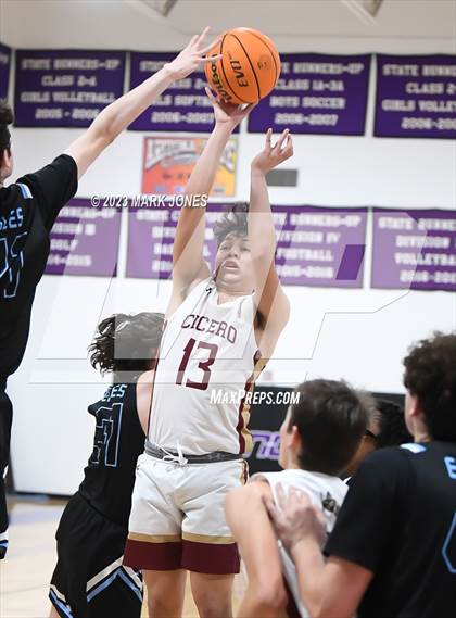 Thumbnail 2 in Cicero Prep Academy vs. Horizon Honors (Coyotes Basketball Invitational) photogallery.