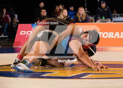 Thumbnail 2 in CIF State Girls Wrestling Championships (Finals) photogallery.