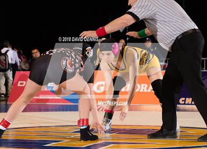 Thumbnail 3 in CIF State Girls Wrestling Championships (Finals) photogallery.