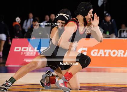 Thumbnail 2 in CIF State Girls Wrestling Championships (Finals) photogallery.