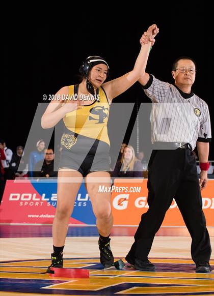 Thumbnail 2 in CIF State Girls Wrestling Championships (Finals) photogallery.