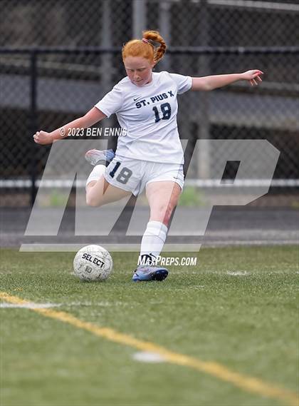 Thumbnail 3 in St. Pius X Catholic vs Mundy's Mill (GHSA 6A First Round) photogallery.
