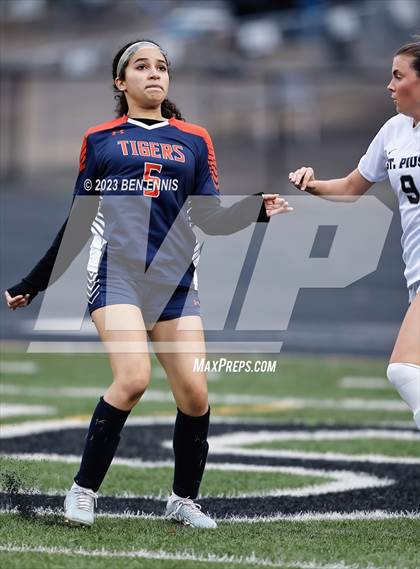 Thumbnail 3 in St. Pius X Catholic vs Mundy's Mill (GHSA 6A First Round) photogallery.