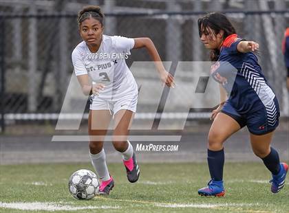Thumbnail 3 in St. Pius X Catholic vs Mundy's Mill (GHSA 6A First Round) photogallery.