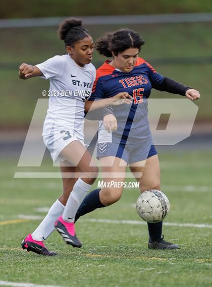 Thumbnail 3 in St. Pius X Catholic vs Mundy's Mill (GHSA 6A First Round) photogallery.