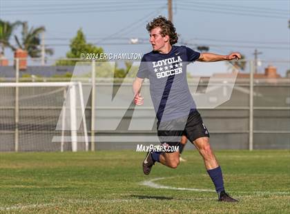 Thumbnail 3 in Loyola vs Palos Verdes (Scrimmage) photogallery.