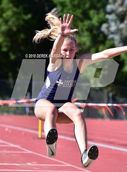 Thumbnail 3 in CCS Top 8 Los Gatos (Girls Triple Jump) photogallery.