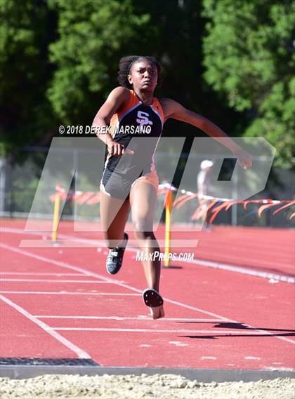 Thumbnail 1 in CCS Top 8 Los Gatos (Girls Triple Jump) photogallery.