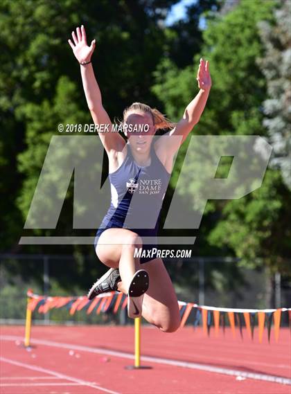 Thumbnail 2 in CCS Top 8 Los Gatos (Girls Triple Jump) photogallery.