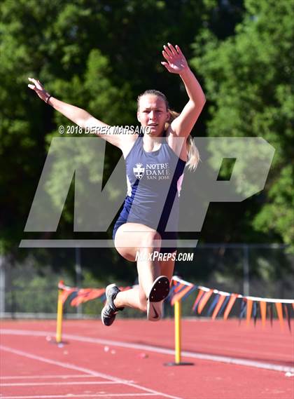 Thumbnail 1 in CCS Top 8 Los Gatos (Girls Triple Jump) photogallery.
