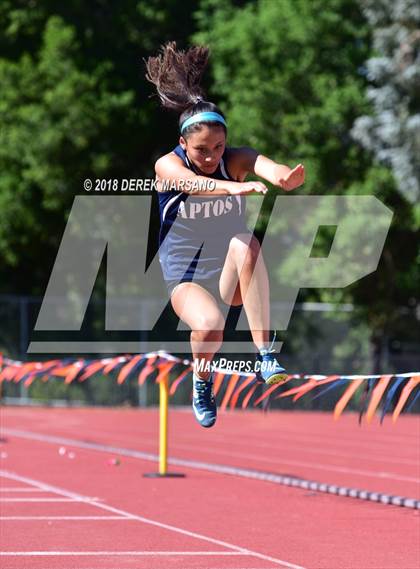 Thumbnail 1 in CCS Top 8 Los Gatos (Girls Triple Jump) photogallery.