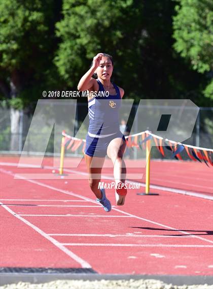 Thumbnail 3 in CCS Top 8 Los Gatos (Girls Triple Jump) photogallery.