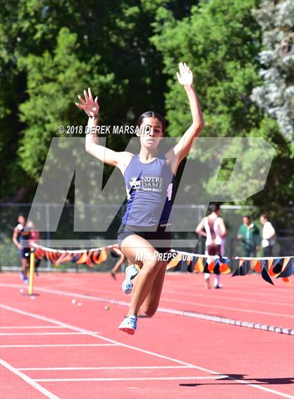 Thumbnail 1 in CCS Top 8 Los Gatos (Girls Triple Jump) photogallery.
