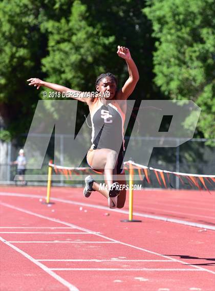 Thumbnail 1 in CCS Top 8 Los Gatos (Girls Triple Jump) photogallery.