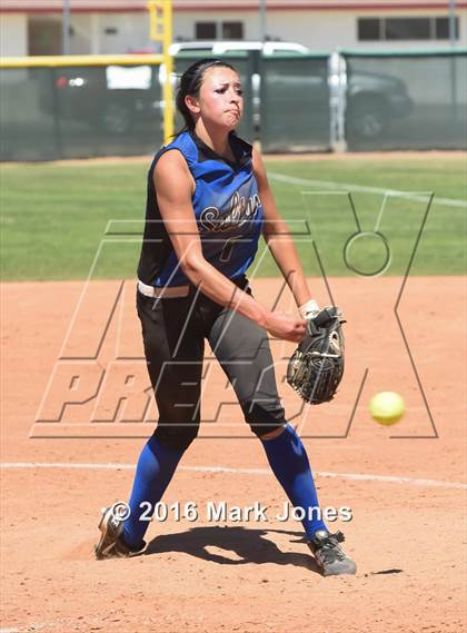 Thumbnail 1 in Miami vs. Bagdad (Chandler Prep Softball Classic) photogallery.