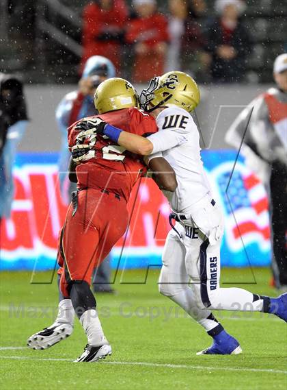 Thumbnail 3 in Central Catholic vs. Santa Fe Christian (CIF State D4 Final) photogallery.