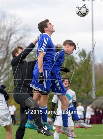 Thumbnail 1 in Burnt Hills-Ballston Lake vs. Pearl River (NYSPHSAA Class A Semifinal) photogallery.