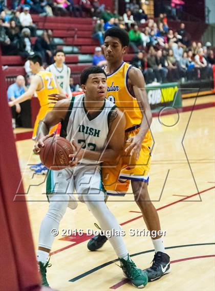 Thumbnail 2 in Archbishop Riordan vs. Sacred Heart Cathedral Preparatory (CIF CCS D3 Final) photogallery.